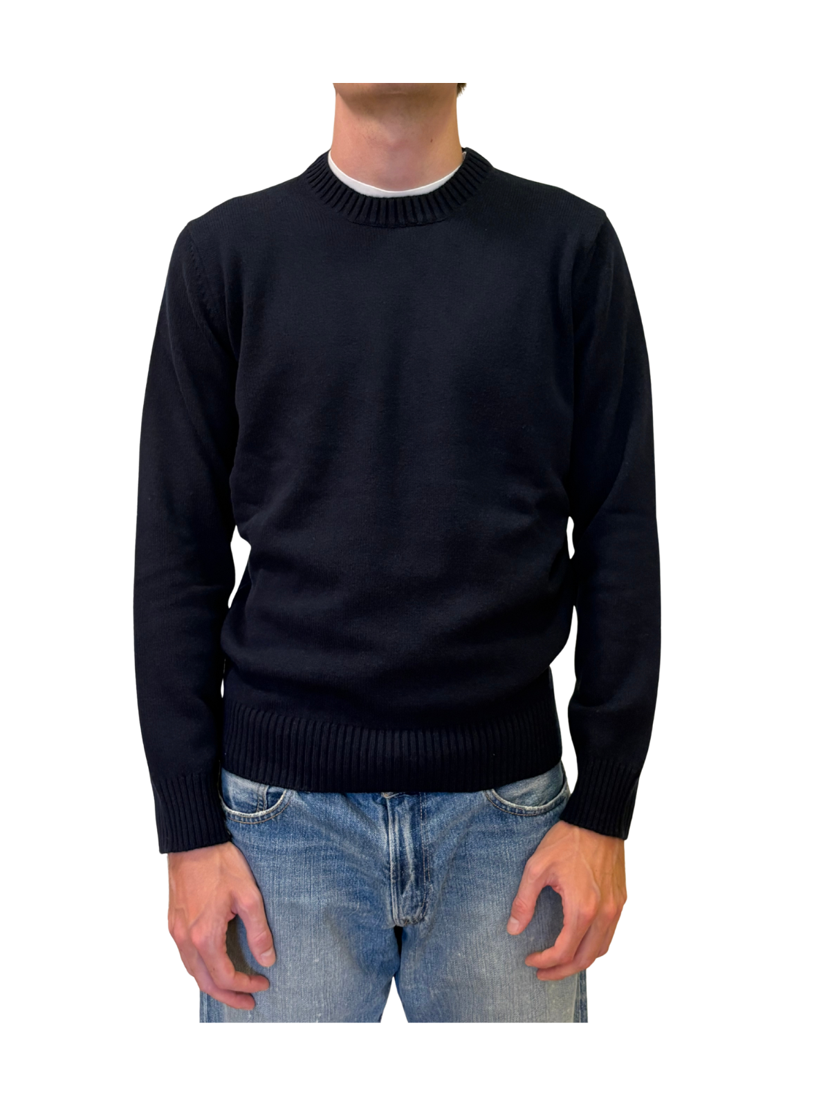 Maglia girocollo in cashmere