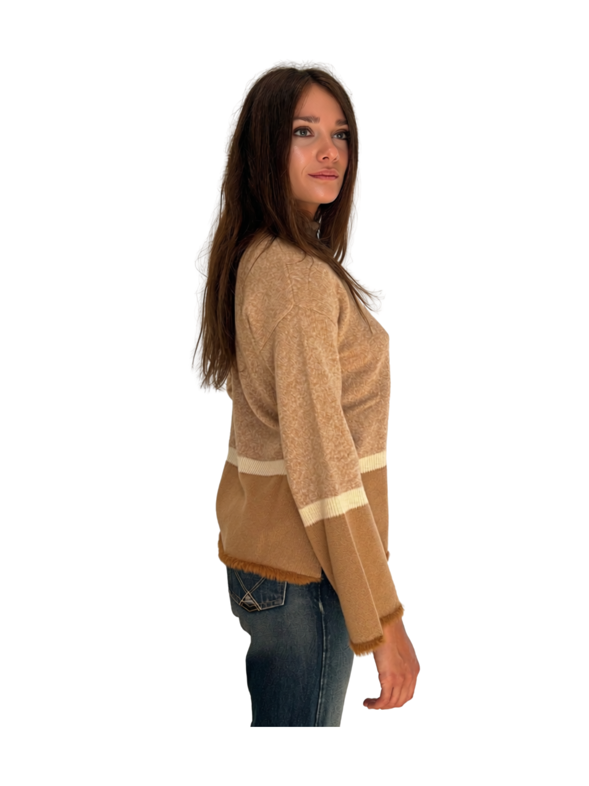 MAGLIA LUPETTO CON SPACCHI