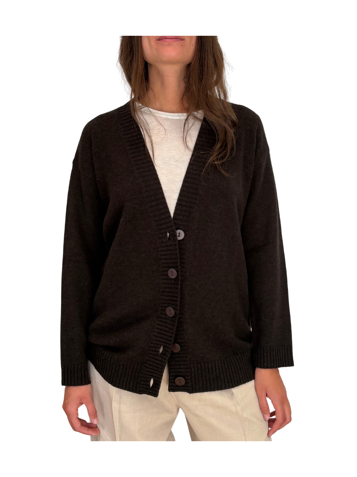 CARDIGAN OVER SIZE IN LANA E CASHMERE