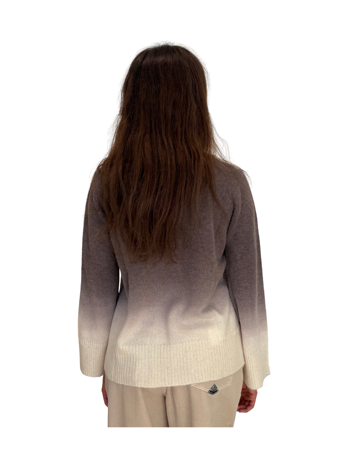 MAGLIA GIROCOLLO SFUMATA IN ALPACA